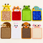 All eight Fox and Giraffe animal texture mats arranged separately