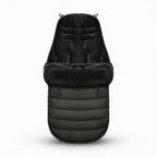 Lumiwee Mitten stroller bunting bag: black stroller footmuff on a white background
