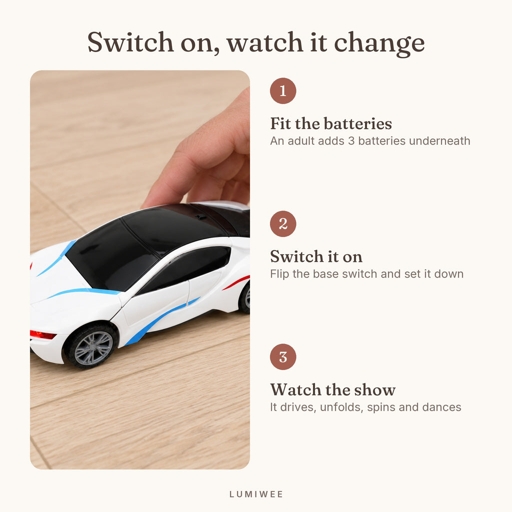 Lumiwee infographic: Morph - Switch on, watch it change