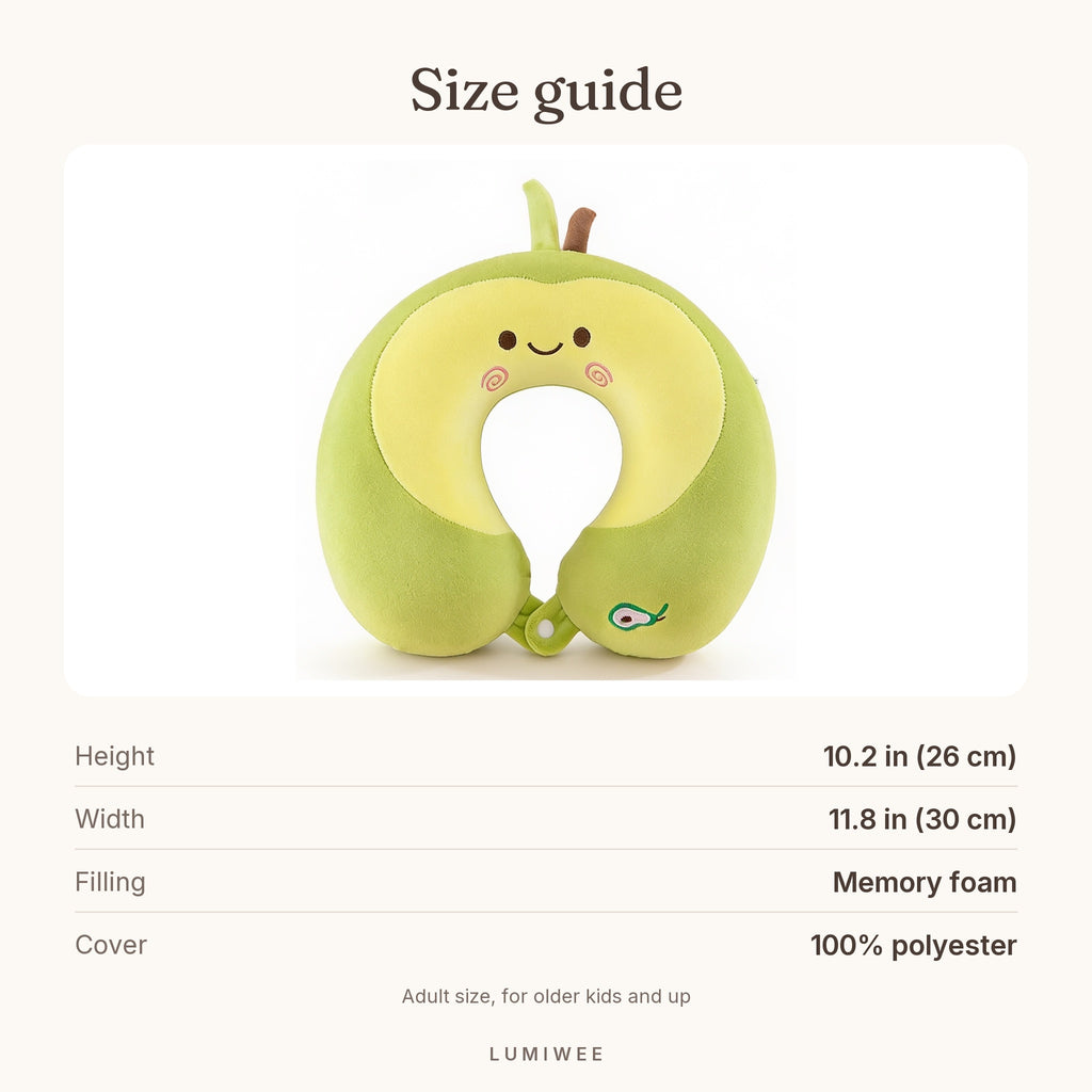 Lumiwee infographic: Nap - Size guide
