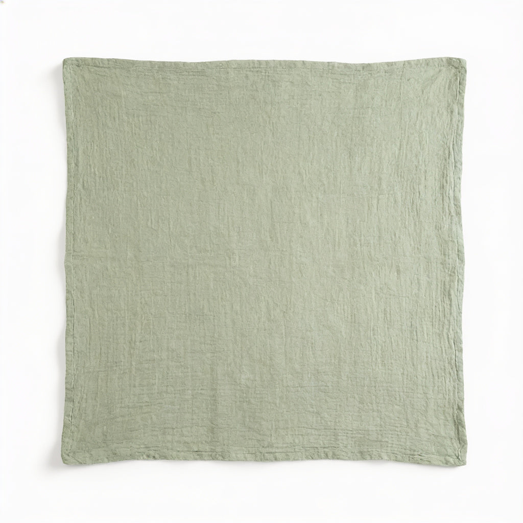 Lumiwee Gauze cotton nursing cover: sage gauze nursing cover on a white background