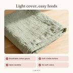 Lumiwee infographic: Gauze - Light cover, easy feeds