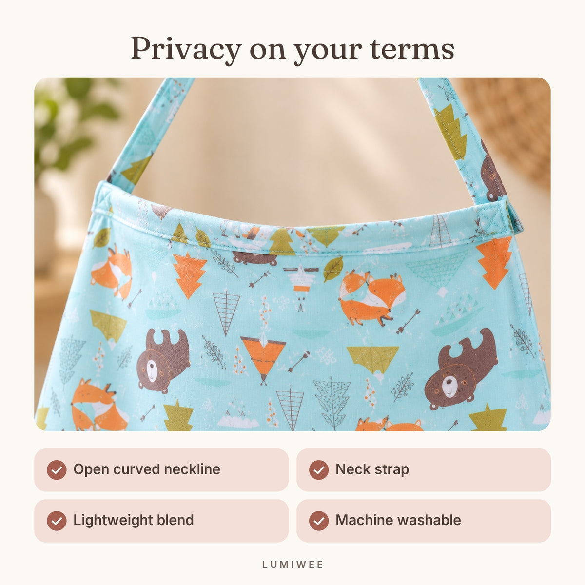 Lumiwee infographic: NursingCover - Privacy on your terms