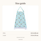 Lumiwee infographic: NursingCover - Size guide