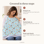 Lumiwee infographic: NursingCover - Covered in three steps
