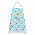 Bear-print nursing cover on a white background