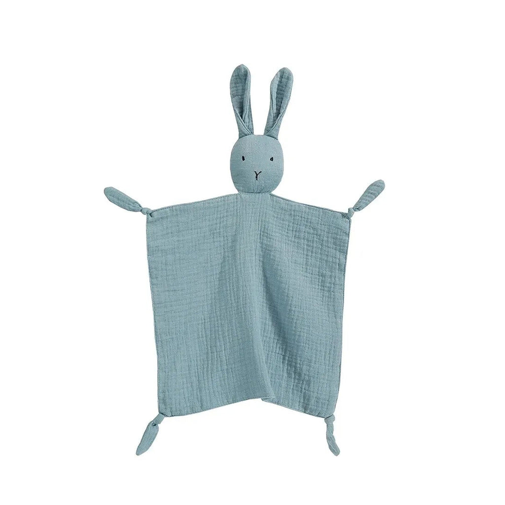 Lumiwee Nuzzle Muslin Lovey Blanket, Bunny – Blue option