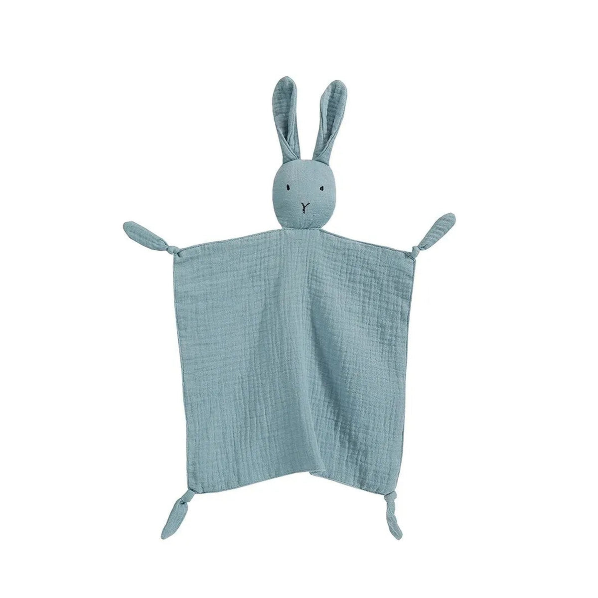 Lumiwee Nuzzle Muslin Lovey Blanket, Bunny – Blue option