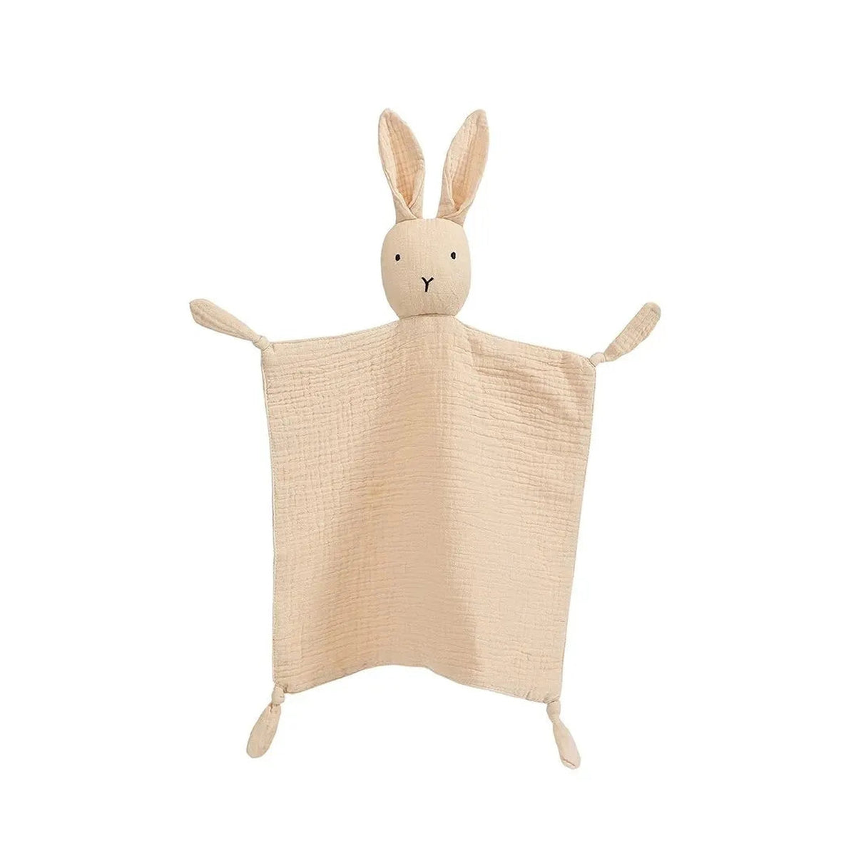 Lumiwee Nuzzle Muslin Lovey Blanket, Bunny – Khaki option