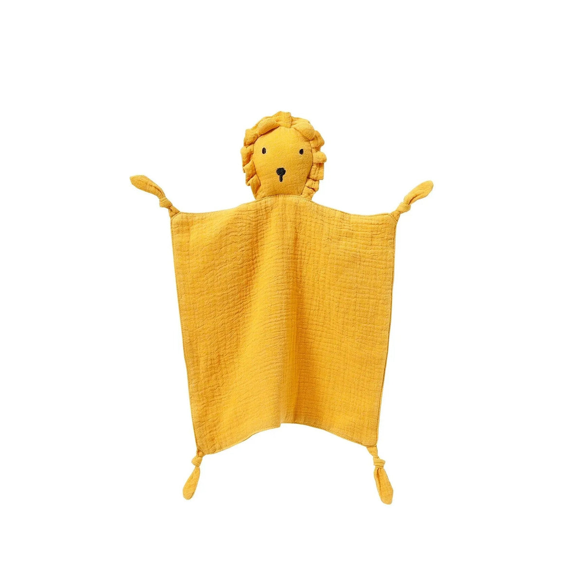 Lumiwee Nuzzle Muslin Lovey Blanket, Lion – Mustard option