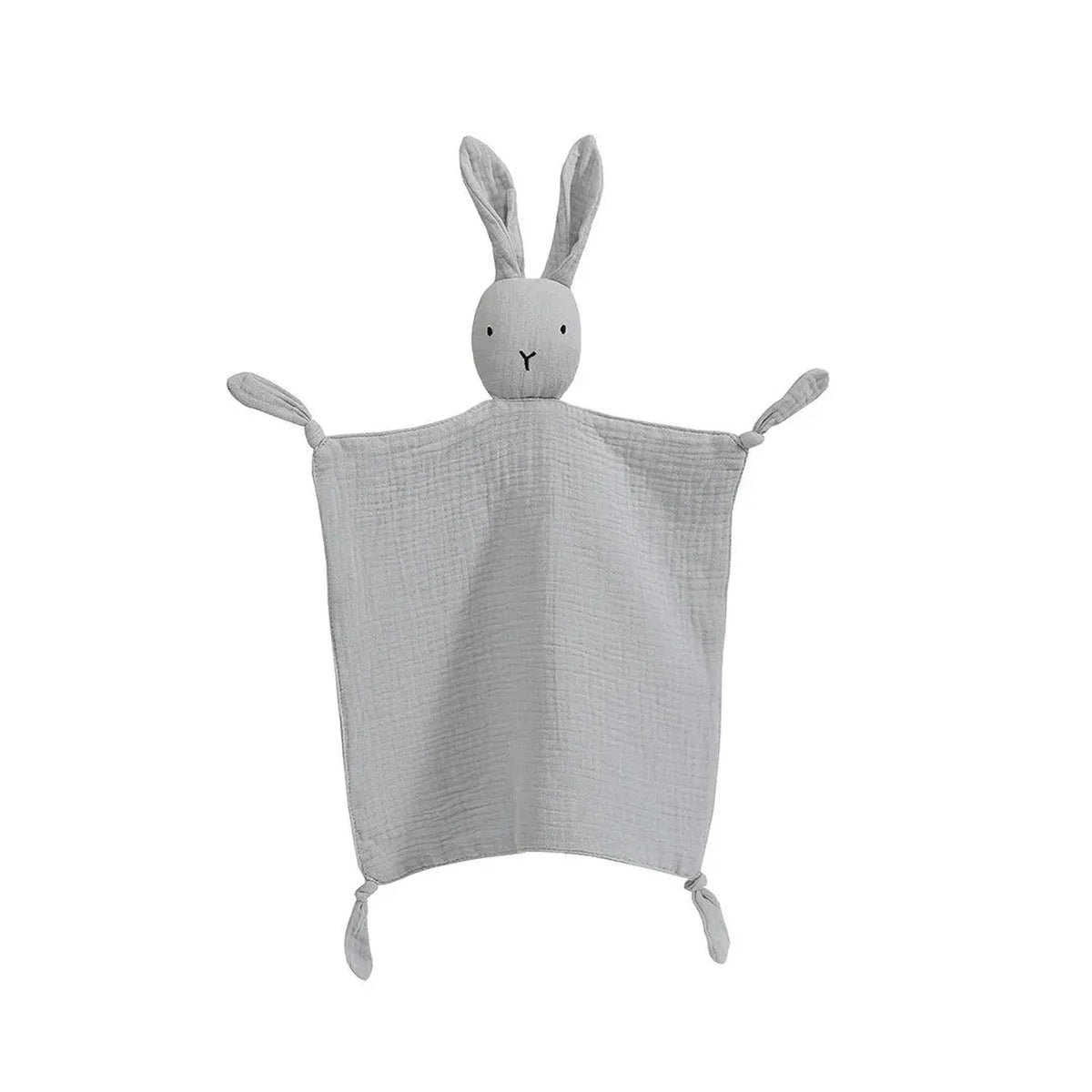 Lumiwee Nuzzle Muslin Lovey Blanket, Bunny – Gray option