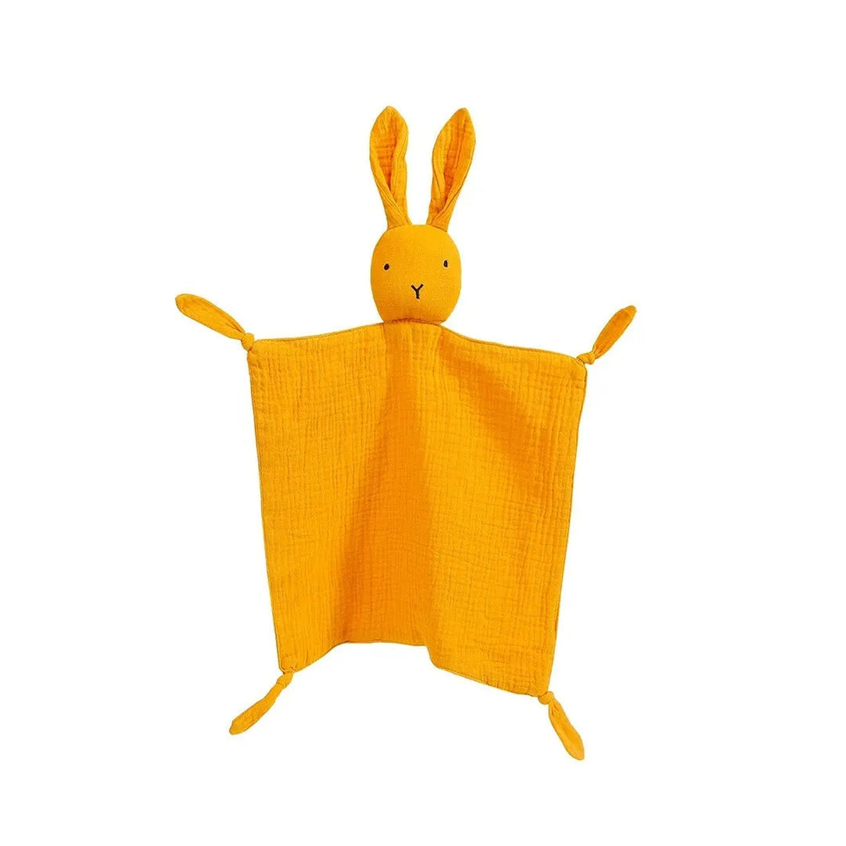 Lumiwee Nuzzle Muslin Lovey Blanket, Bunny – Mustard option