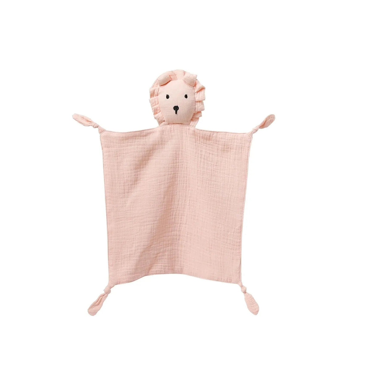 Lumiwee Nuzzle Muslin Lovey Blanket, Lion – Pink option