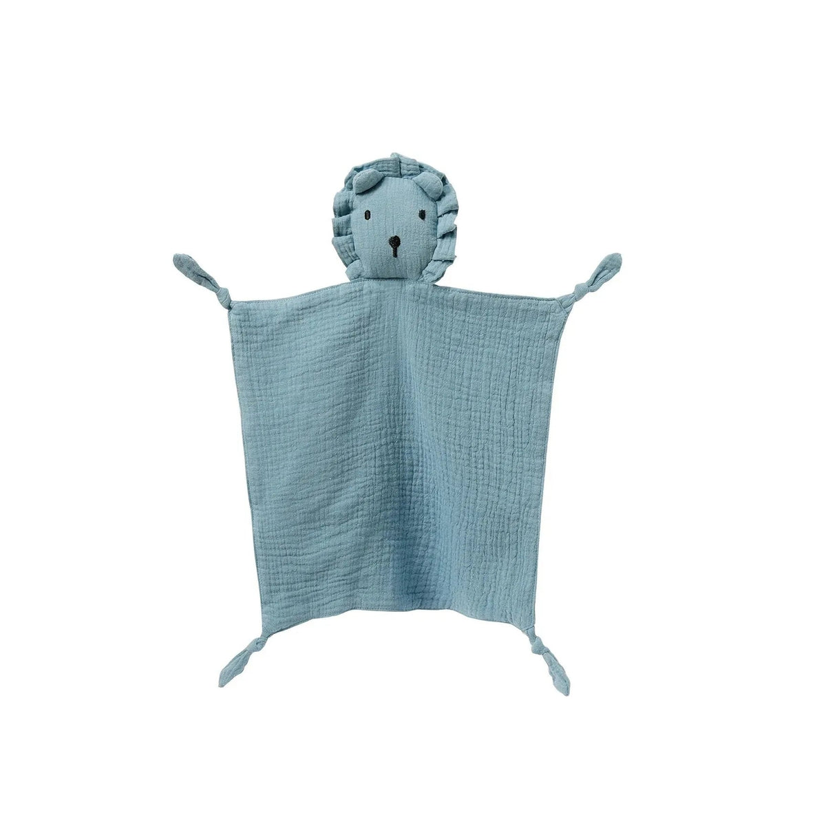 Lumiwee Nuzzle Muslin Lovey Blanket, Lion – Blue option