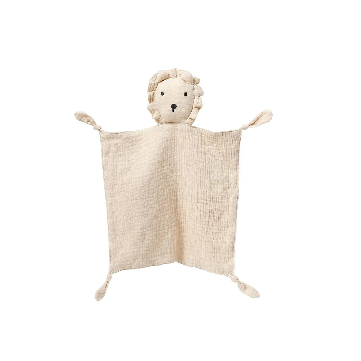 Lumiwee Nuzzle Muslin Lovey Blanket, Lion – Khaki option