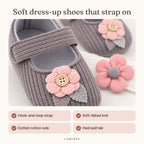 Lumiwee infographic: Petal - Soft dress-up shoes that strap on