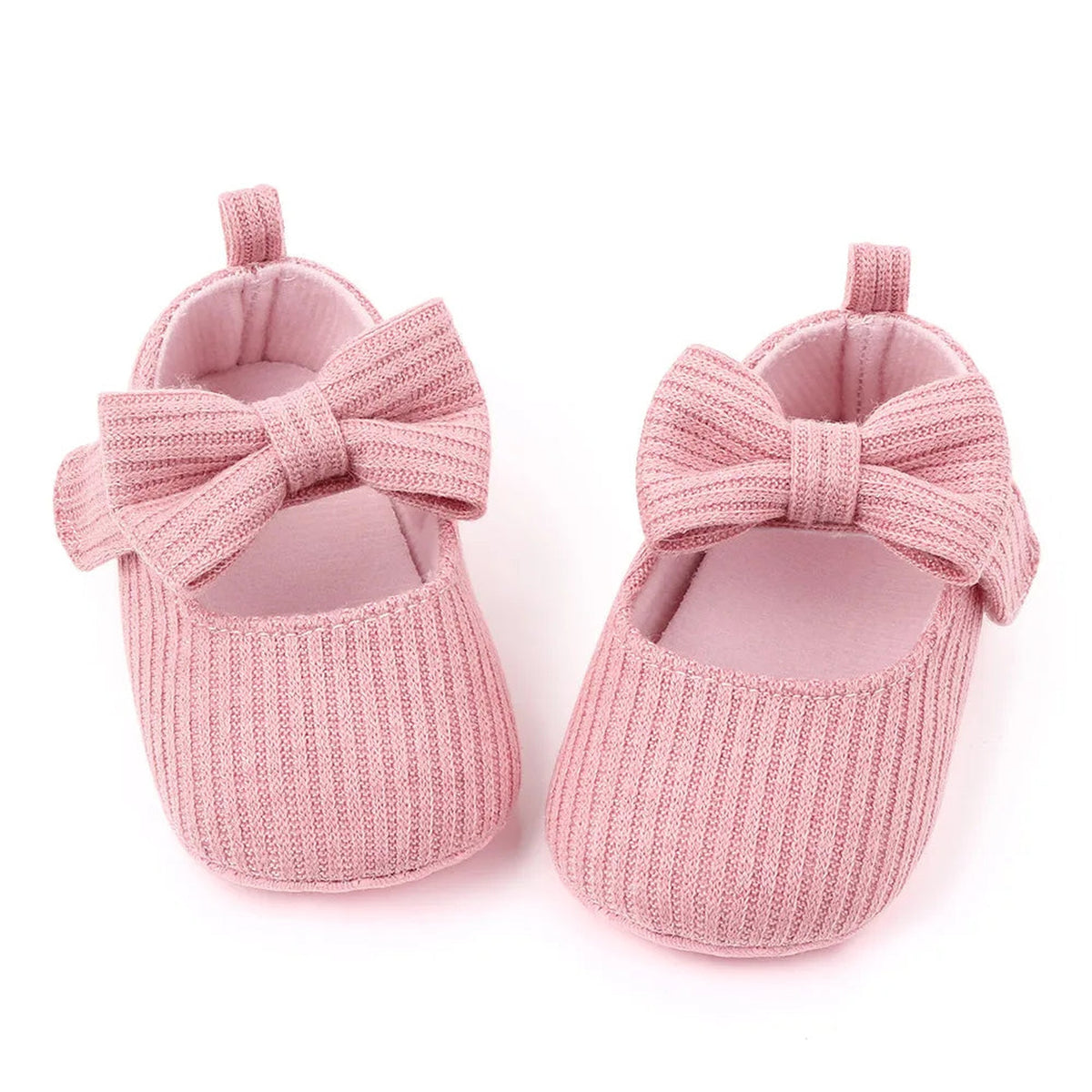 Lumiwee Petal Baby Shoes for Girls with Headband, Pink Bow option
