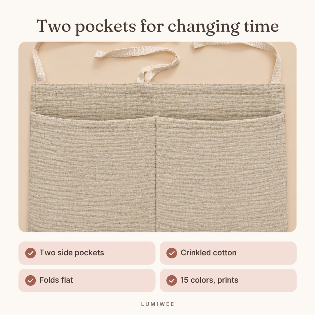Lumiwee infographic: Poplar - Two pockets for changing time