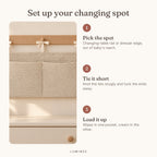 Lumiwee infographic: Poplar - Set up your changing spot