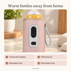 Lumiwee infographic: Portable - Warm bottles away from home