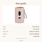 Lumiwee infographic: Portable - Size guide