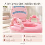 Lumiwee infographic: PottyChair - A first potty that feels like theirs