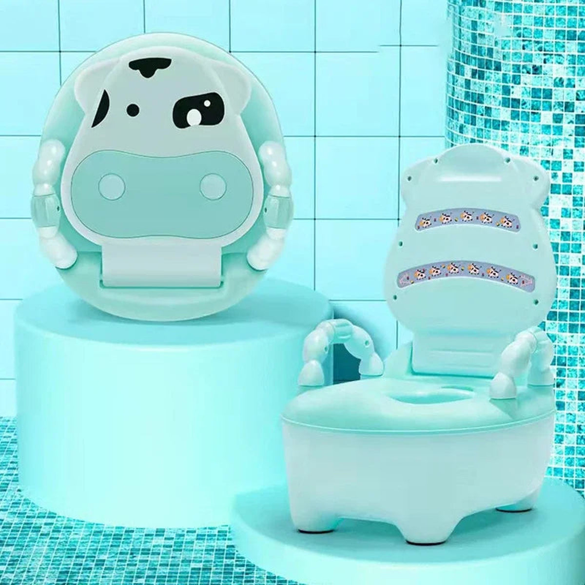 Lumiwee Potty Training Toilet, Toddler Potty Chair, Blue option