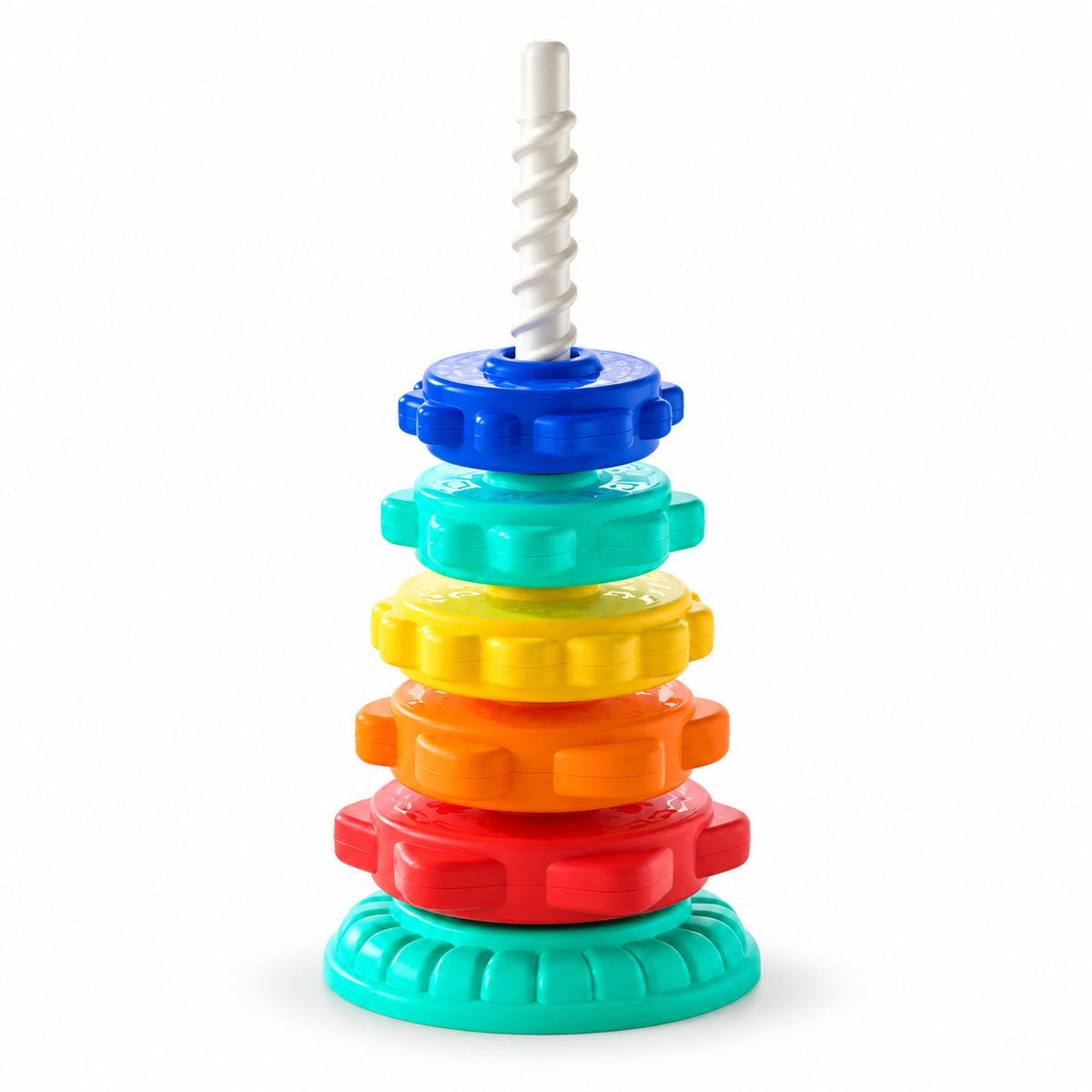 Five-disc Prism gear tower alone on white