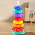 Lumiwee Prism Spinning Rainbow Stacking Toy, Tall Gear Tower (7 Discs) option