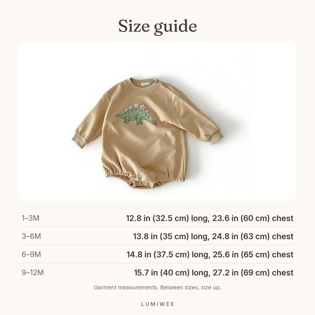 Lumiwee infographic: Rex - Size guide