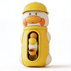 Lumiwee Ripple toddler bath toys: yellow duck water wheel bath toy on a white background