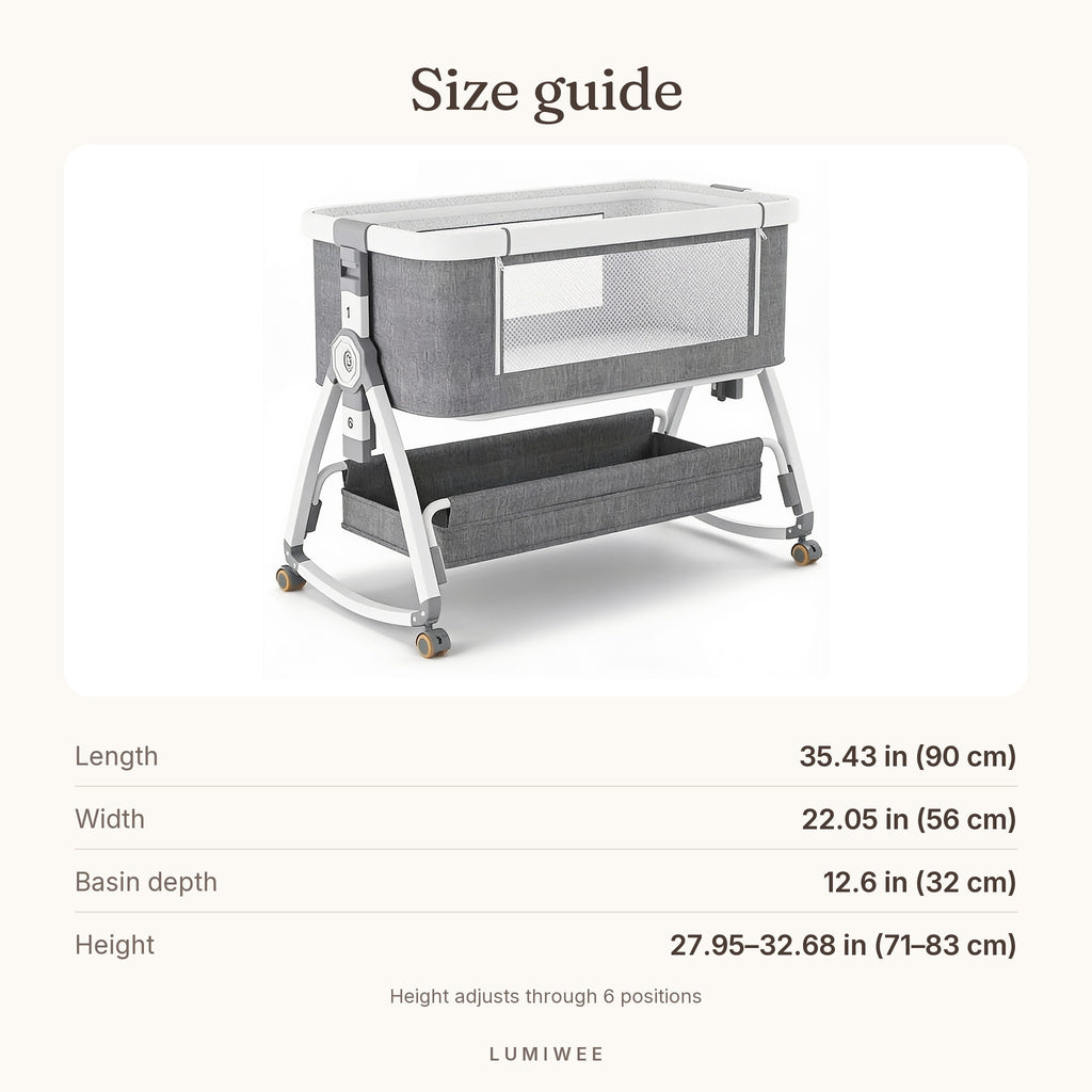 Lumiwee infographic: Rowan - Size guide