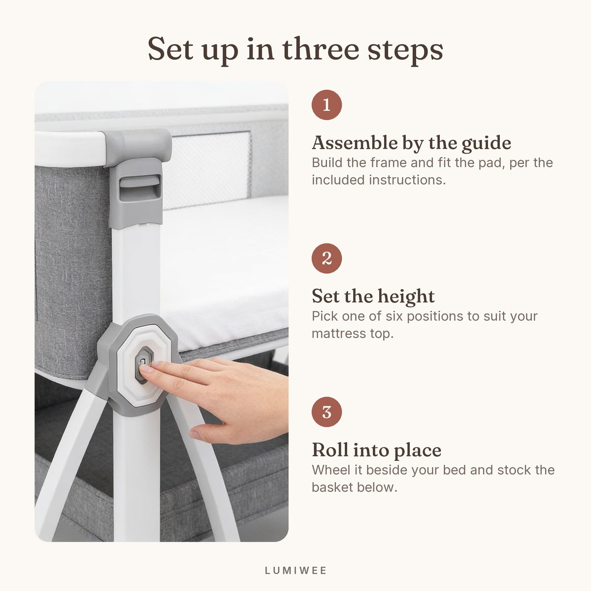 Lumiwee infographic: Rowan - Set up in three steps