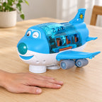 Lumiwee Skye airplane beside an adult hand for scale