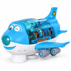 Lumiwee Skye blue toy airplane on a white background
