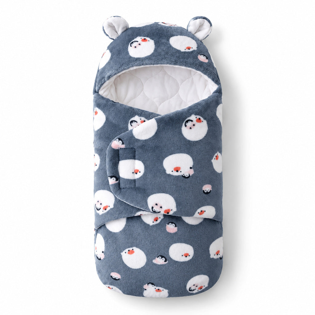 Lumiwee Snowy empty Polar Bear bunting wrap on a white background