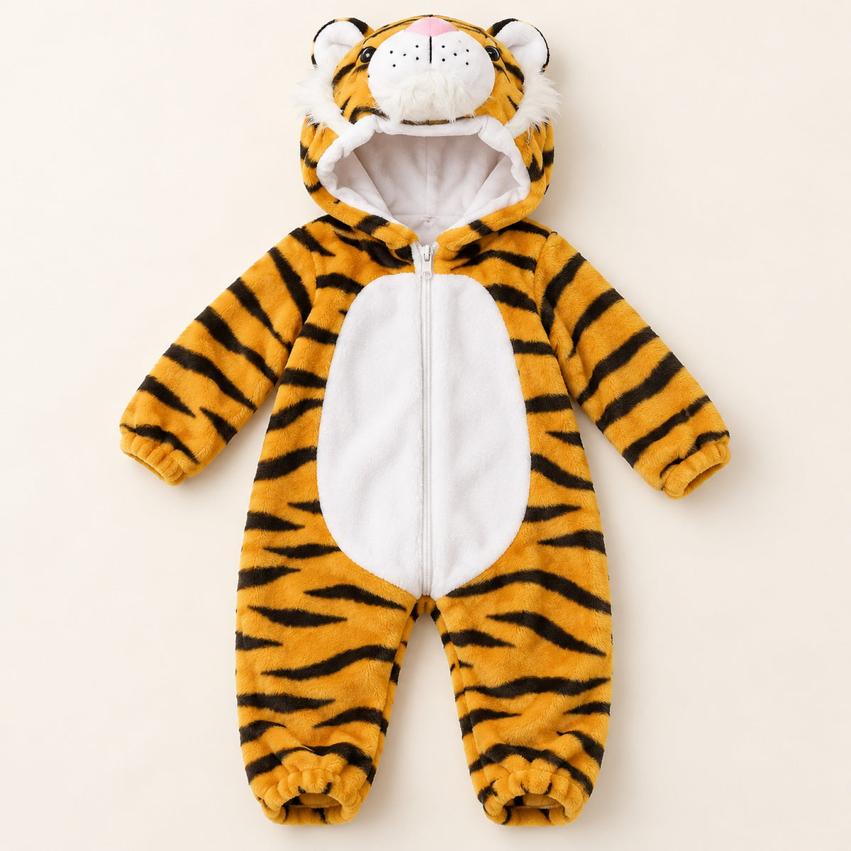 Lumiwee Snuggle Baby & Toddler Animal Costume Onesie, Tiger, White Face option