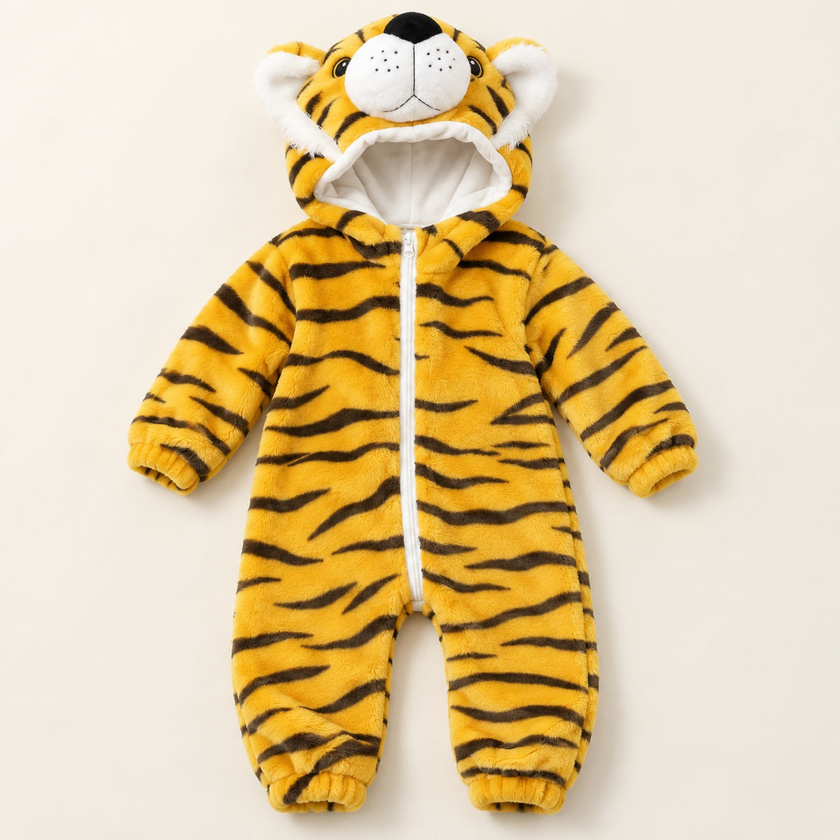 Lumiwee Snuggle Baby & Toddler Animal Costume Onesie, Tiger, Yellow Face option