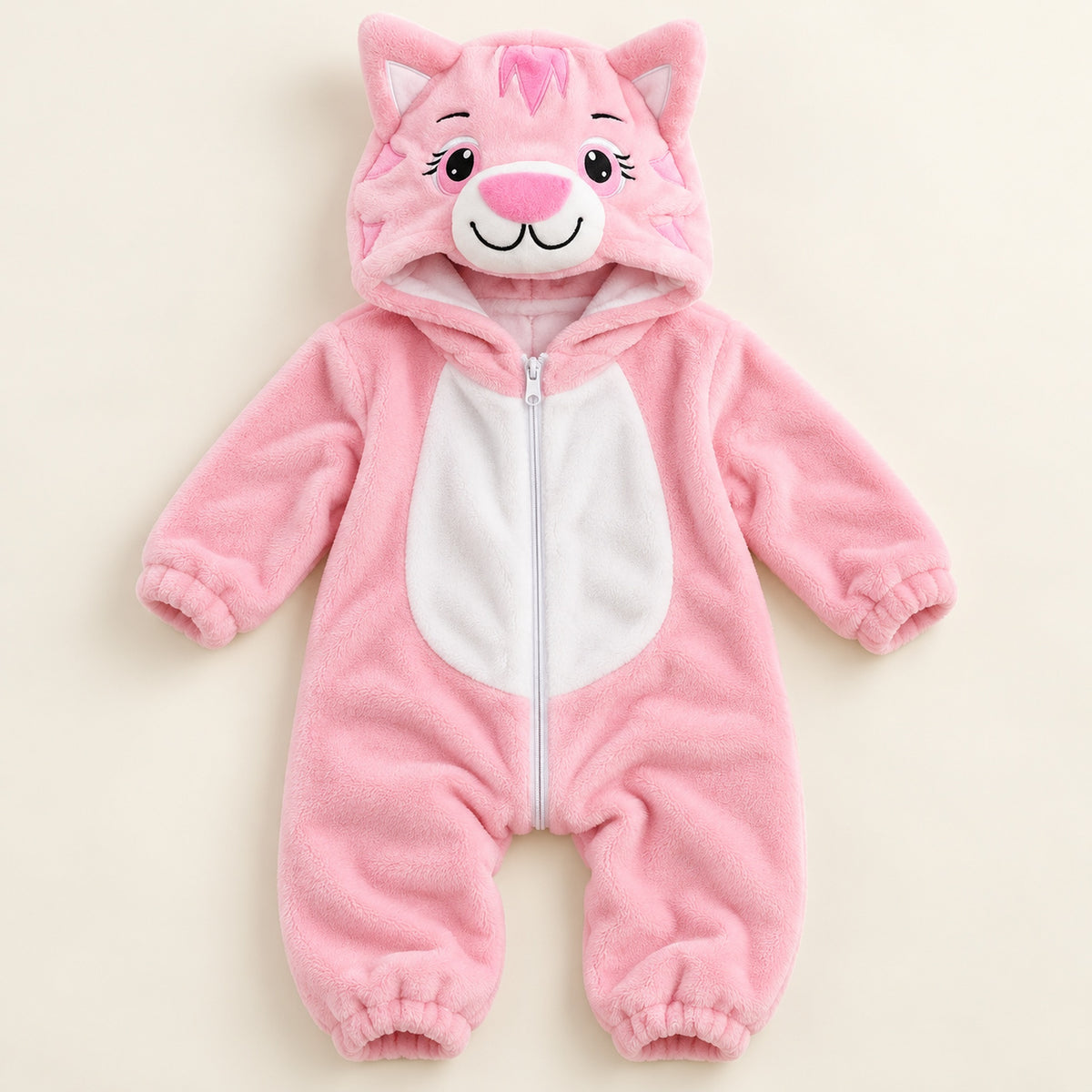Lumiwee Snuggle Baby & Toddler Animal Costume Onesie, Pink Cat option
