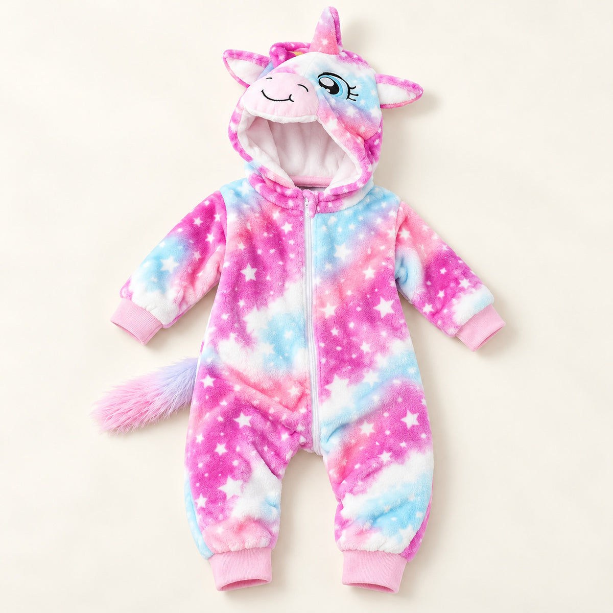 Lumiwee Snuggle Baby & Toddler Animal Costume Onesie, Pink Unicorn option