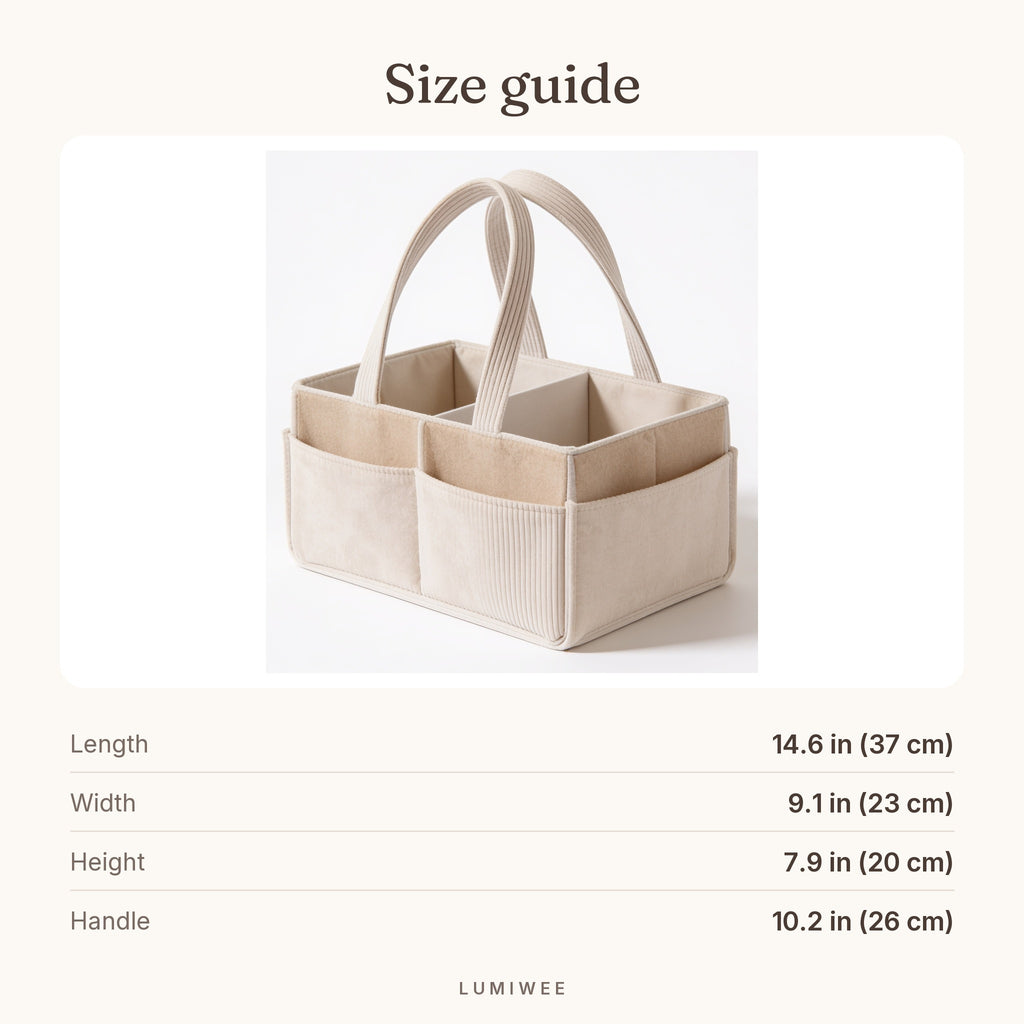 Lumiwee infographic: Sorrel - Size guide