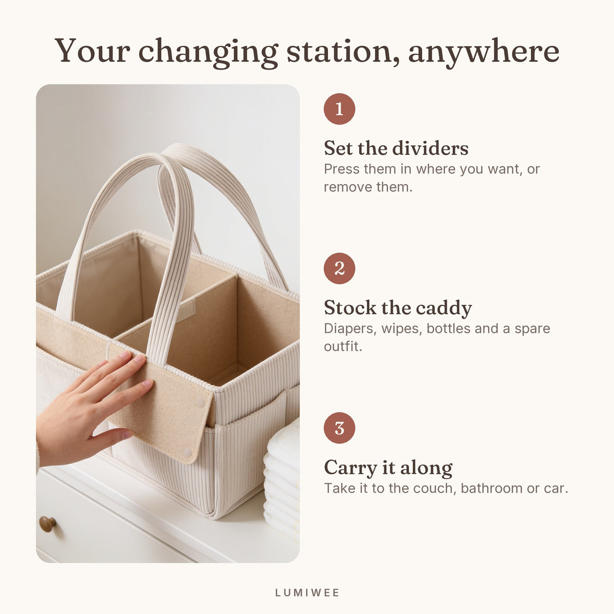 Lumiwee infographic: Sorrel - Your changing station, anywhere
