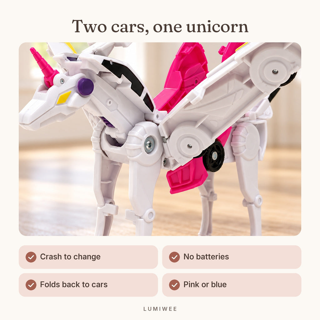Lumiwee infographic: Sparkle - Two cars, one unicorn