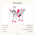 Lumiwee infographic: Sparkle - Size guide