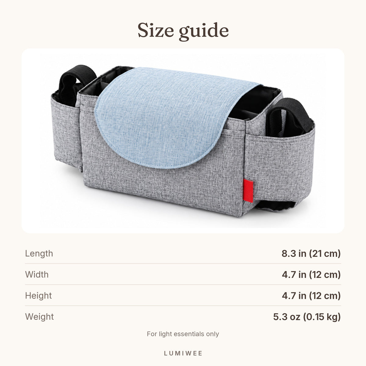 Lumiwee infographic: Sparrow - Size guide
