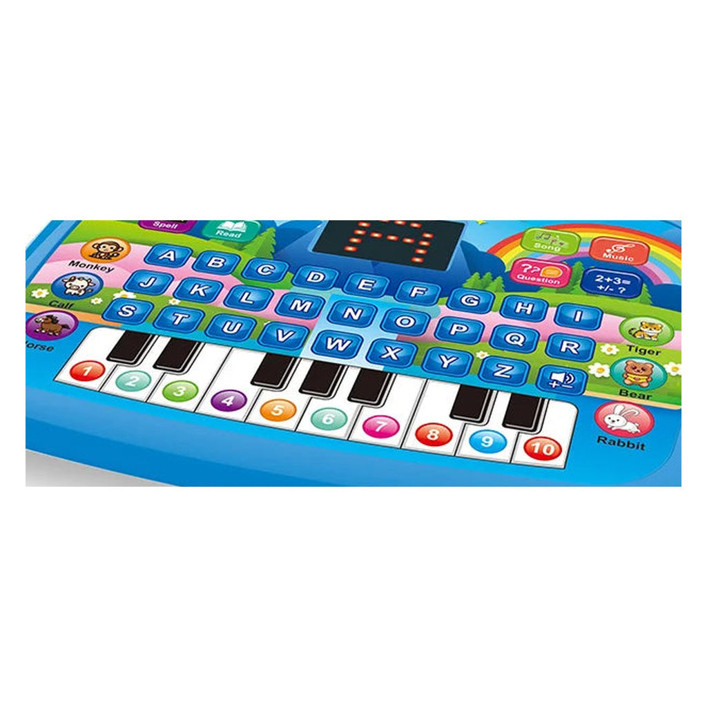 Sprout original alphabet buttons and numbered piano keys close-up