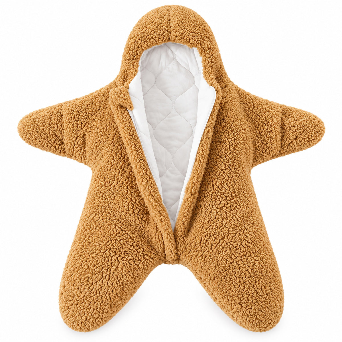 Starfish Khaki bunting open on a white background