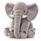 Gray Stomp elephant on a white background