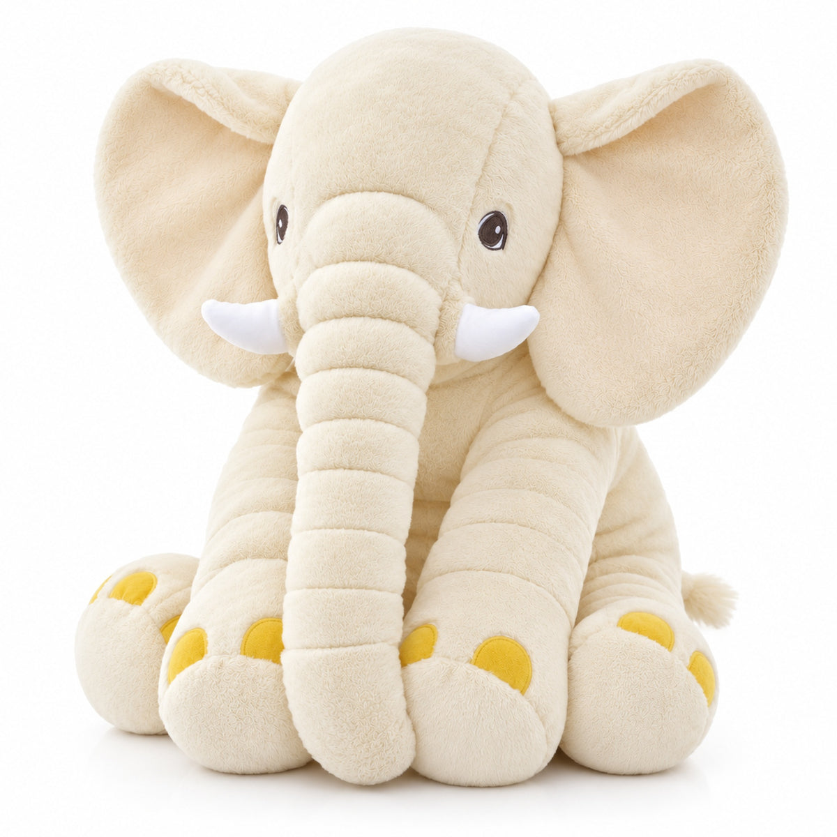 Lumiwee Stomp Elephant Stuffed Animal Plush, Beige option