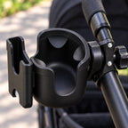 Close-up of the cup holder interior grip tabs and phone slot
